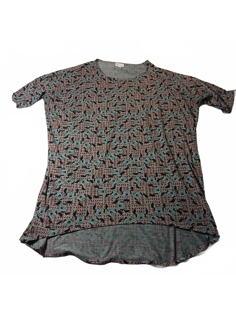 Lularoe Disney Mickey Mouse Print High Low Top Womens Size Medium Retro